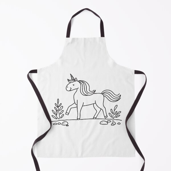 Item preview, A unicorn pacing quietly across a wooded narrow path designed and sold by rasagamastore.