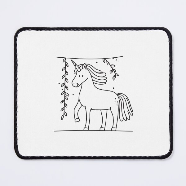 Item preview, A unicorn pushing past vines with the tip of its horn designed and sold by rasagamastore.