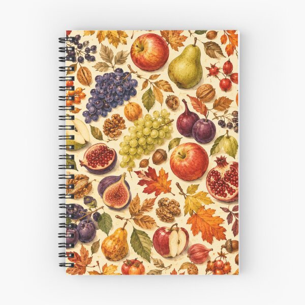 Item preview, Autumn Harvest Watercolor Pattern | Fall Fruits, Leaves & Botanical Seamless Design designed and sold by DreamPixelPrint.