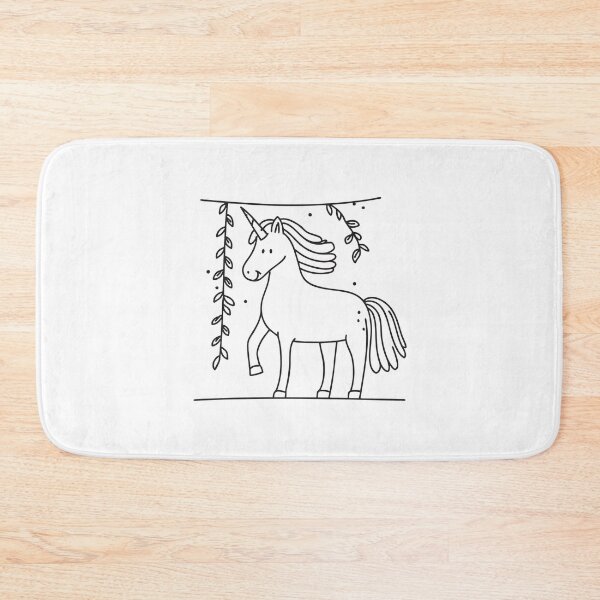 Item preview, A unicorn pushing past vines with the tip of its horn designed and sold by rasagamastore.