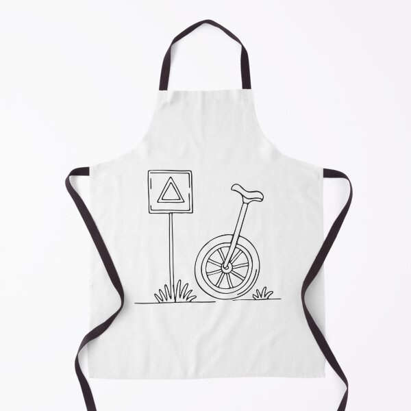 Item preview, A unicycle leaning next to a fallen street sign designed and sold by rasagamastore.