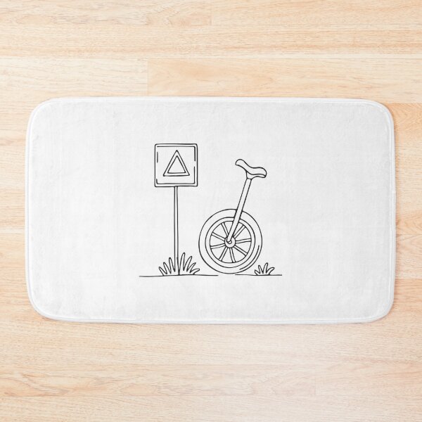Item preview, A unicycle leaning next to a fallen street sign designed and sold by rasagamastore.