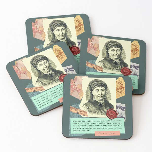 Item preview, Cita de George Sand: Garde en toi le trésor de la bonté. Sache donner sans vacilación, perdre sans arrepentimiento, acquérir sans lâcheté. designed and sold by artbleed.