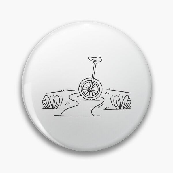 Item preview, A unicycle lying on its side along a garden walkway designed and sold by rasagamastore.