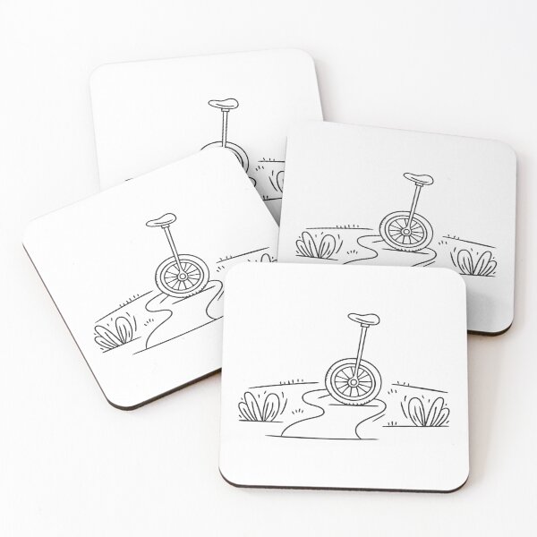 Item preview, A unicycle lying on its side along a garden walkway designed and sold by rasagamastore.