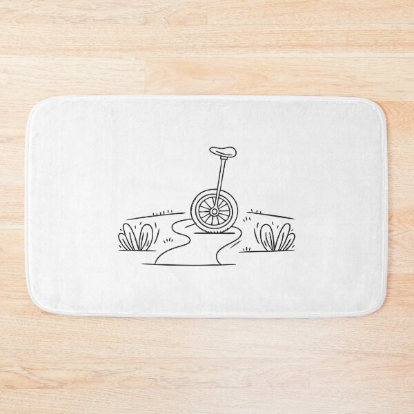 Item preview, A unicycle lying on its side along a garden walkway designed and sold by rasagamastore.