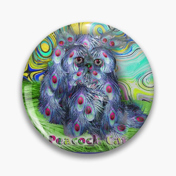 Item preview, Feathered Cat - Peacock Cat (Original graphic by ACCI) designed and sold by VanyssaGraphics.