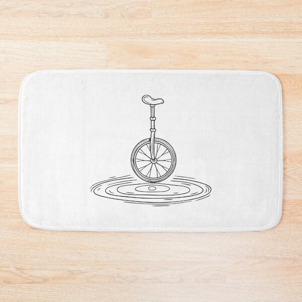 Item preview, A unicycle parked close to a chalk ring drawn on pavement designed and sold by rasagamastore.