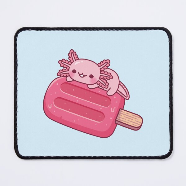 Item preview, Cute Axolotl Chilling On Red Ice Lolly designed and sold by rustydoodle.