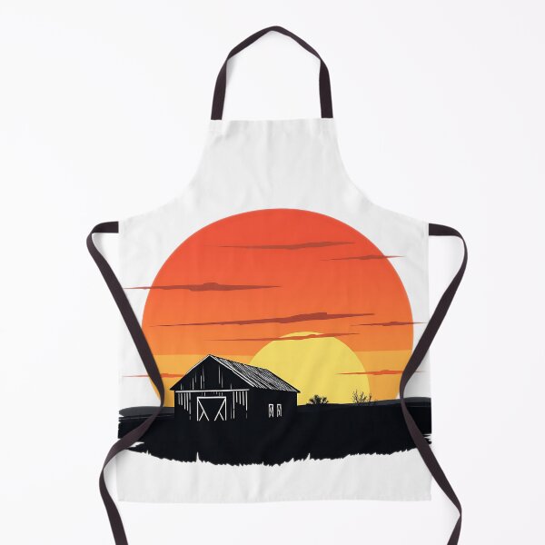 Item preview, Barn Silhouette at Sunset designed and sold by T-domain.