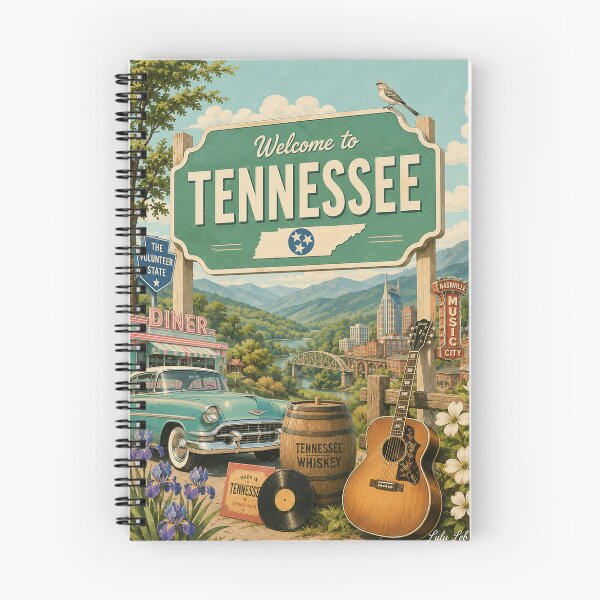 Item preview, Welcome to Tennessee Retro Travel Poster designed and sold by LuluLeb.