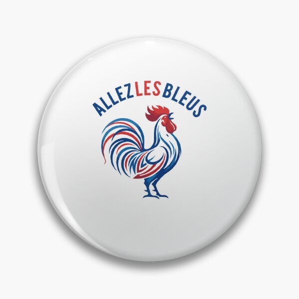 Item preview, Allez Les Bleus French Rooster Soccer Fan designed and sold by DarylPope.