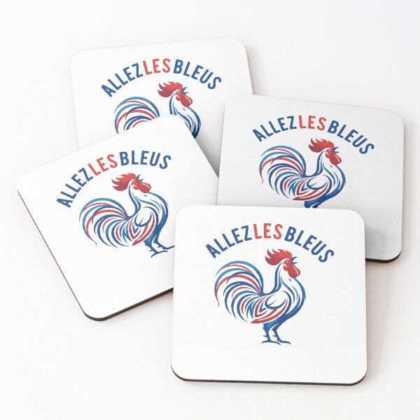 Item preview, Allez Les Bleus French Rooster Soccer Fan designed and sold by DarylPope.