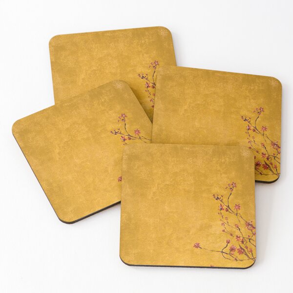 Artikelvorschau, Goldene Kirschblüte – Japanische minimalistische Malerei entworfen und verkauft von NJCArtPhoto.