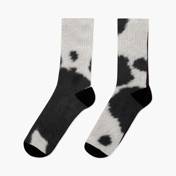 Item preview, Cow Print Fur Texture Black and White Animal Pattern designed and sold by GalaMine.