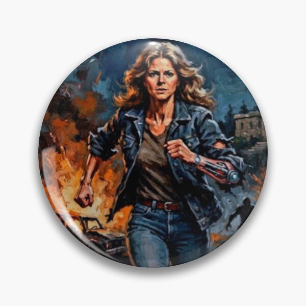 Item preview, The Bionic Woman Retro Sci-Fi Action Tribute Art Poster designed and sold by Art's Diner.