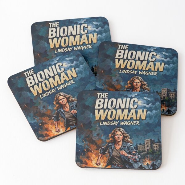 Item preview, The Bionic Woman Retro Sci-Fi Action Tribute Art Poster designed and sold by Art's Diner.