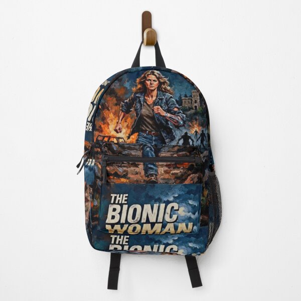 Item preview, The Bionic Woman Retro Sci-Fi Action Tribute Art Poster designed and sold by Art's Diner.