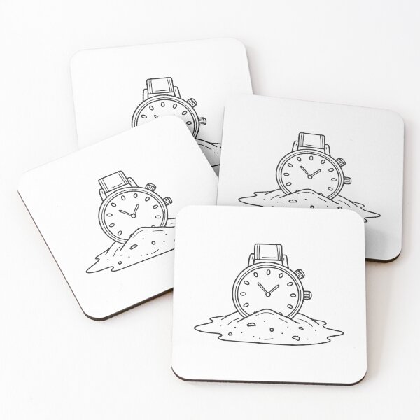 Item preview, A wristwatch sunk with its face down in sandy water designed and sold by rasagamastore.
