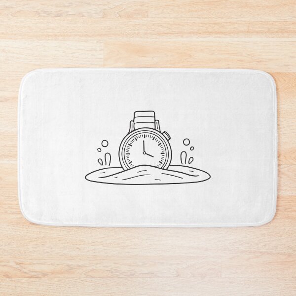 Item preview, A timepiece resting facedown in the sand under water designed and sold by rasagamastore.