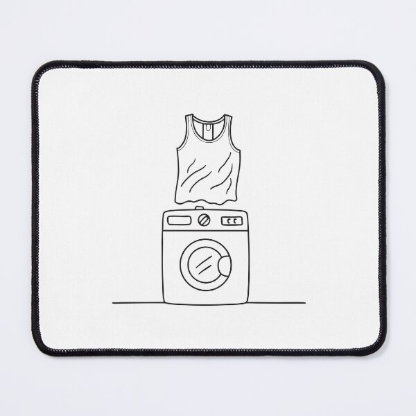 Item preview, A rumpled undershirt lying on a washing machine top designed and sold by rasagamastore.