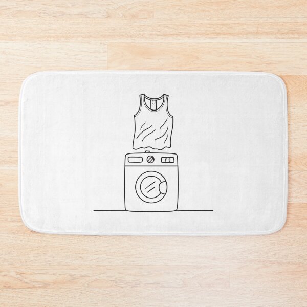 Item preview, A rumpled undershirt lying on a washing machine top designed and sold by rasagamastore.