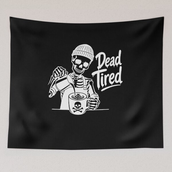 Item preview, Skeleton Barista Coffee Sarcasm designed and sold by FreshPixelArt.