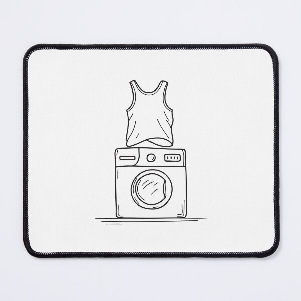 Item preview, A wrinkled shirt tossed over the top of a washing machine designed and sold by rasagamastore.