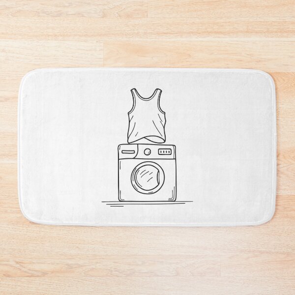 Item preview, A wrinkled shirt tossed over the top of a washing machine designed and sold by rasagamastore.