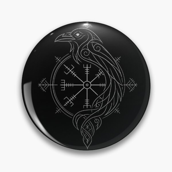 Item preview, Norse Mythology Raven and Vegvisir Design designed and sold by Evangeline89.