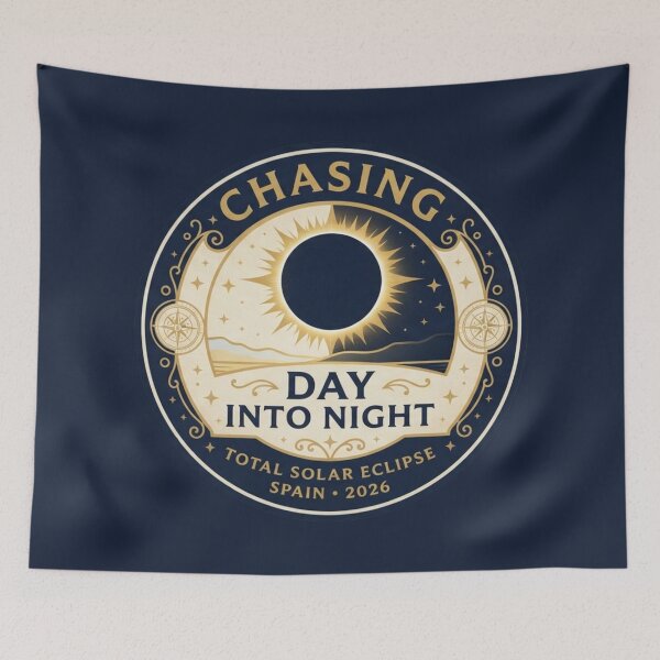 Item preview, Chasing Day Into Night Eclipse Spain 2026 designed and sold by CalmCapy Co.