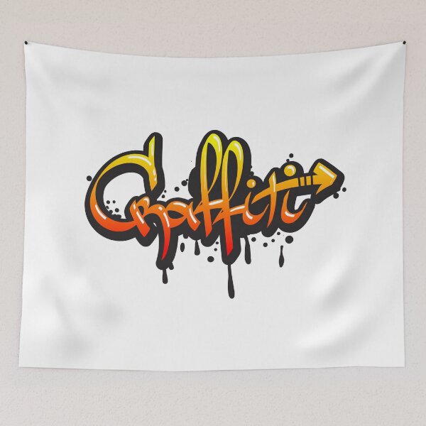Item preview, Urban Graffiti Tag Spray Paint Drips Street Art Sticker designed and sold by topprinting.