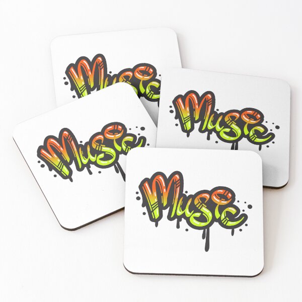 Item preview, Music Neon Graffiti Tag Street Art Sticker designed and sold by topprinting.