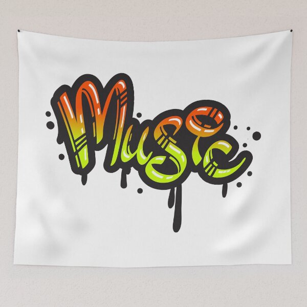 Item preview, Music Neon Graffiti Tag Street Art Sticker designed and sold by topprinting.