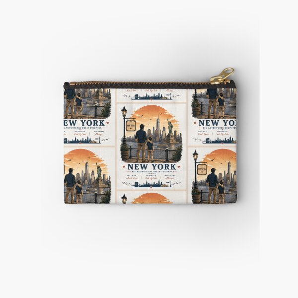 Item preview, New York Father Son Duo Big Adventures Begin Together designed and sold by BagFactoryUK.