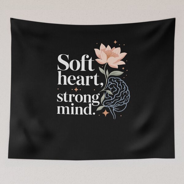 Item preview, Soft heart, strong mind. Emotional. designed and sold by FreshPixelArt.