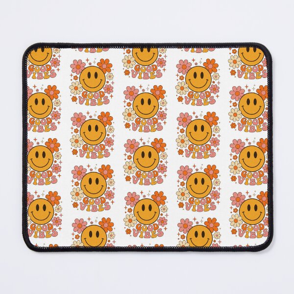 Item preview, Retro 70s Smiley Flower Vibes Art designed and sold by PriyankaSonara.