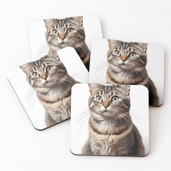 Aperçu de l'œuvre Chat animal sur fond blanc chaton, motif, chaton, animal de compagnie, créée et vendue par Alphatheard.
