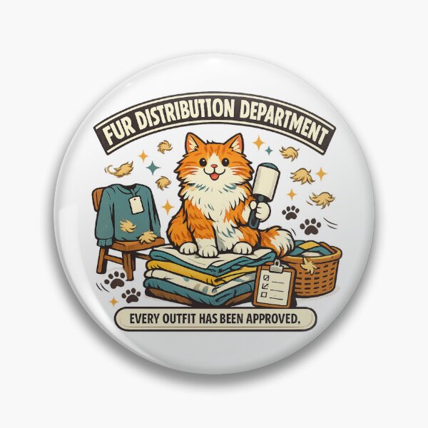 Item preview, Fur Distribution Department Funny Orange Cat Laundry designed and sold by Concrete Coffee Studio.