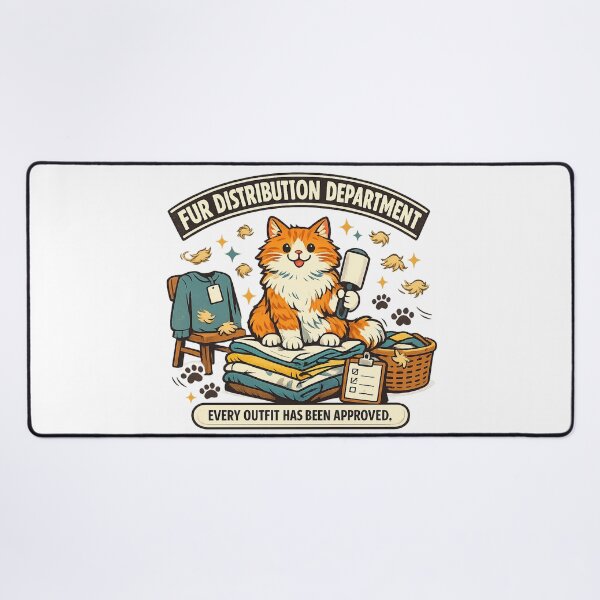 Item preview, Fur Distribution Department Funny Orange Cat Laundry designed and sold by Concrete Coffee Studio.