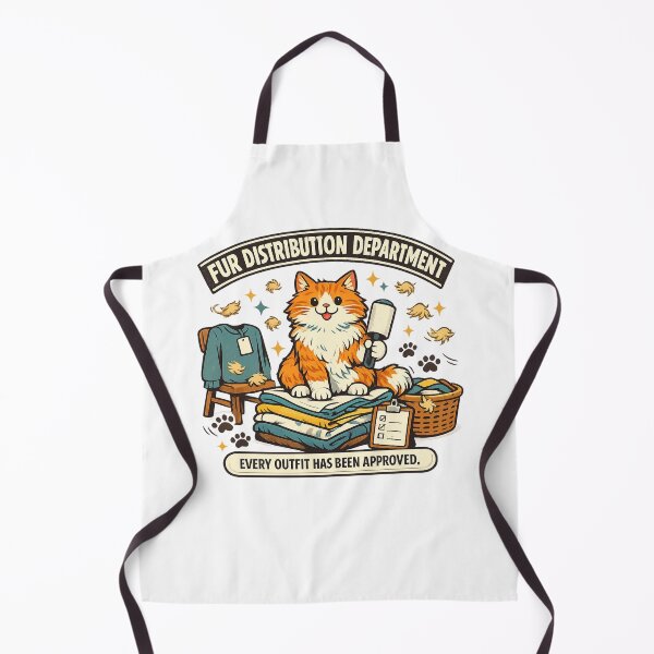 Item preview, Fur Distribution Department Funny Orange Cat Laundry designed and sold by Concrete Coffee Studio.