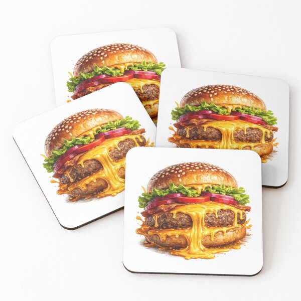 Item preview, Cheeseburger: Minimalist Text Outline Simple Line Art Food designed and sold by irfanshikh.