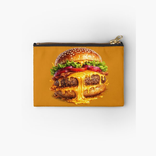 Item preview, Cheeseburger: Minimalist Text Outline Simple Line Art Food designed and sold by irfanshikh.