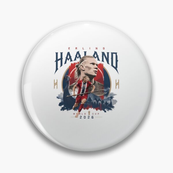 Item preview, Haaland Erling World 2026 Cup Norway Football Retro designed and sold by DarylPope.