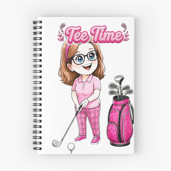 Item preview, Cute Female Golfer Tee Time Chibi Graphic designed and sold by ArtisticDesignsbyLinda.