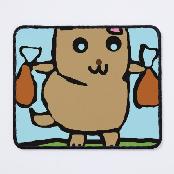 Item preview, Playful Cartoon Cat Nala with Chicken Bags designed and sold by ChromaToon.
