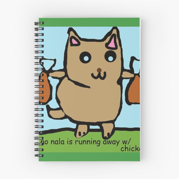 Item preview, Playful Cartoon Cat Nala with Chicken Bags designed and sold by ChromaToon.