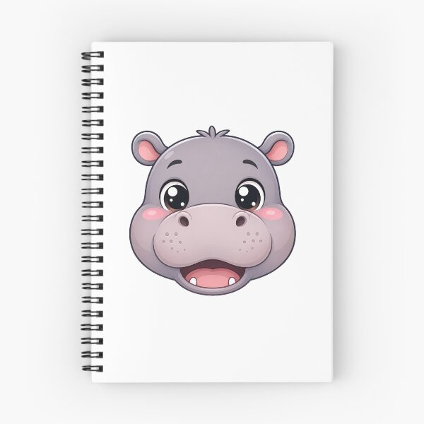Item preview, Cute Kawaii Hippo Happy Animal Safari Cartoon designed and sold by Seculinator.