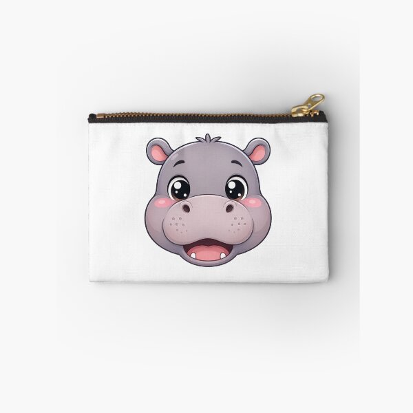 Item preview, Cute Kawaii Hippo Happy Animal Safari Cartoon designed and sold by Seculinator.