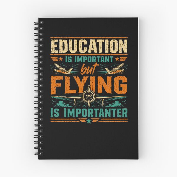 Item preview, Education Is Important But Flying Is Importanter Aviation Pilot Aviator designed and sold by HumansStuck12.
